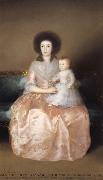 Francisco Goya Countess of Altamira and her Daughter oil painting artist